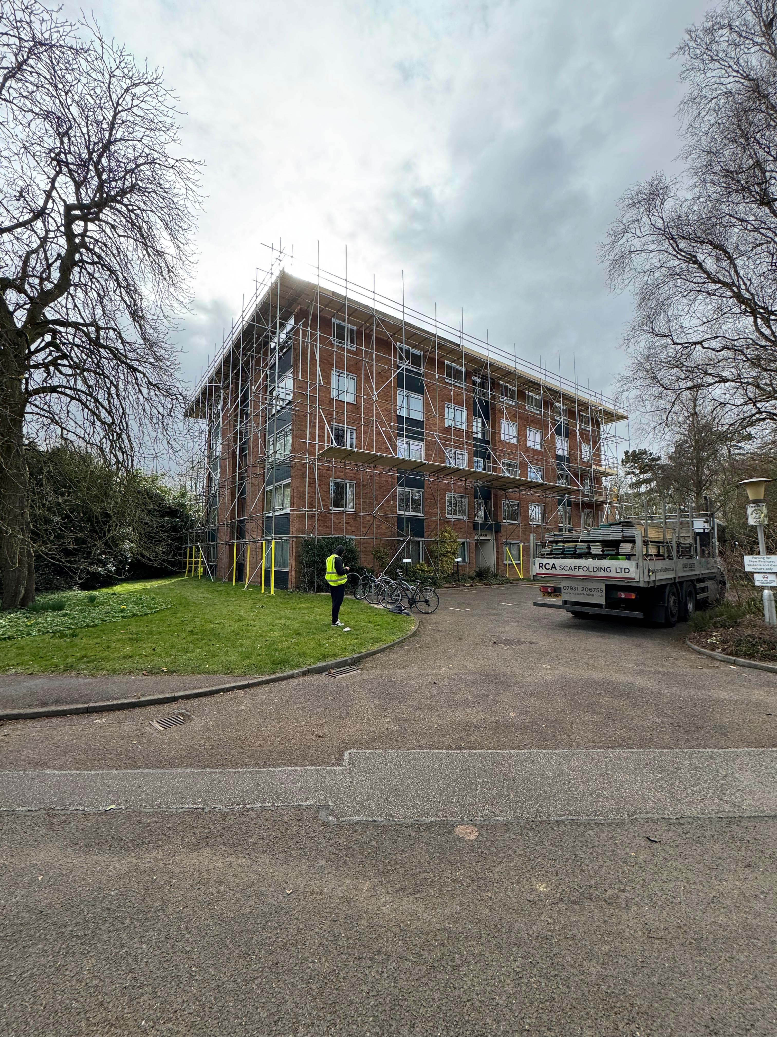 Cambridge Coping Stone Replacement Scaffolding.Jpg